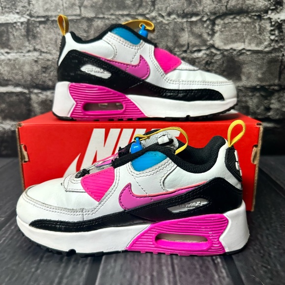 Nike Air Max 90 Toggle SE Kids 11.5c Casual Shoes DV1858 100 - Picture 2 of 13